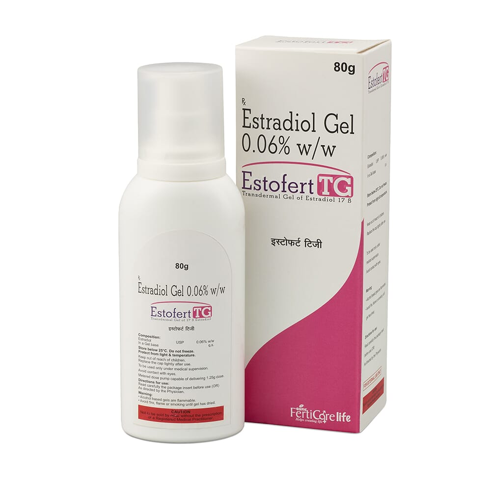 Estofert estradiol gel 0 06 w w orals pharma labs uk